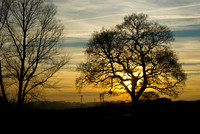 Sunset over Dale Abbey